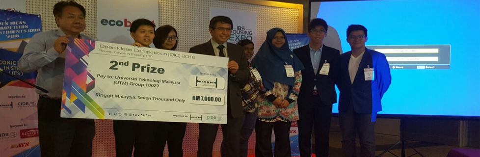 The Malaysian Structural Steel Association (MSSA) Open Ideas Competition (OIC) 2nd Place. Congratulations AR Hong Lim Foo and student team headed by Yeow Yan Herng