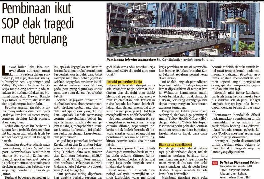 Pembinaan Ikut SOP Elak Tragedi Maut Berulang