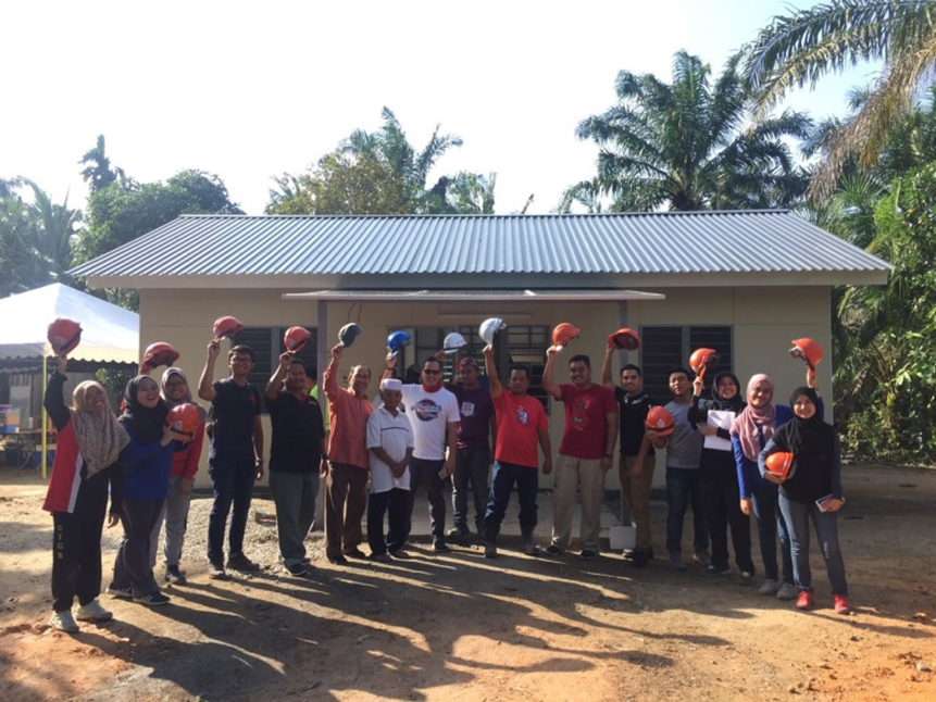 Communal Voluntary Works to Build Rumah Ihsan Johor