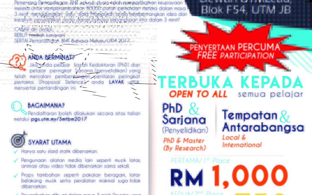 3 Minute Thesis Competition (Malay Language) 2017