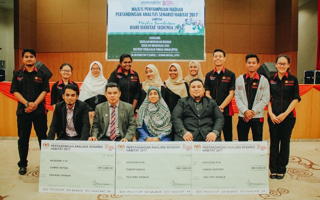 Pelajar UTM Mendominasi Pertandingan Akhir Analisis Senario Habitat 2017 Peringkat IPTA