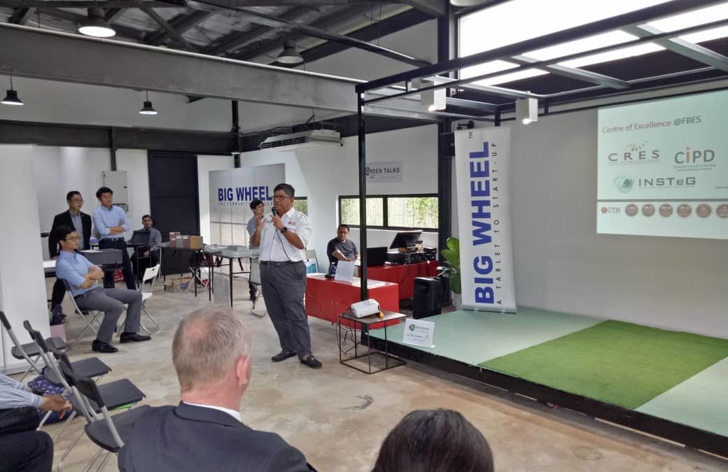 Professor Dr Mohd Hamdan Ahmad as a speaker at Green Talk with Construction