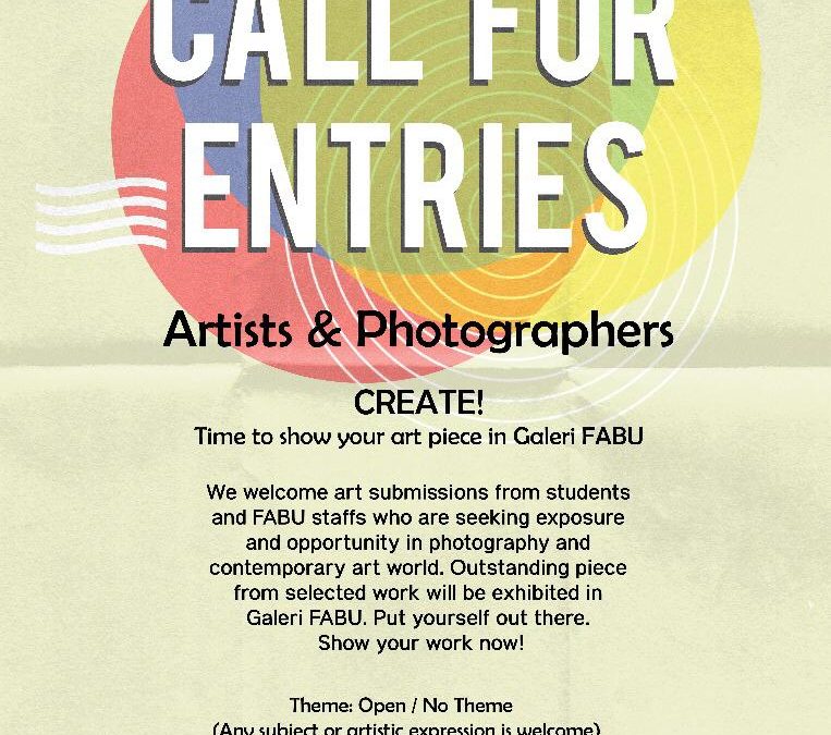 Call For Entries Artists & Photographers