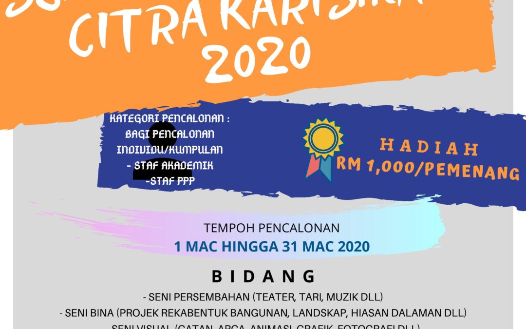 ANUGERAH SENI DAN KREATIVITI CITRA KARISMA 2020
