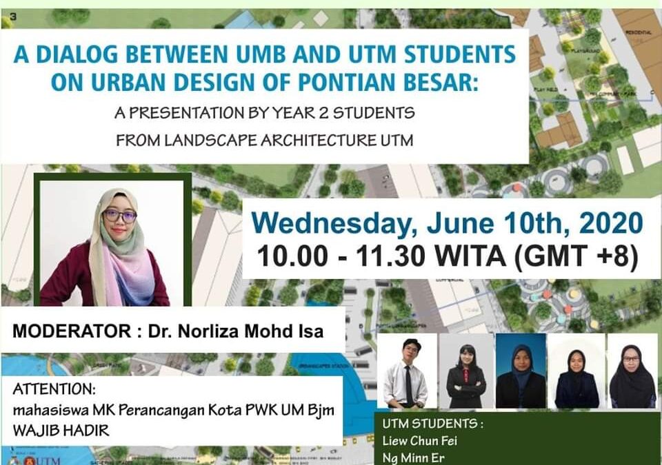 A Dialog between UMB and UTM Students on Urban Design of Pontian Besar