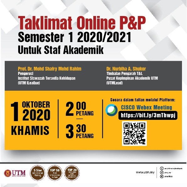 Taklimat Online P&P Semester 1 2020/2021