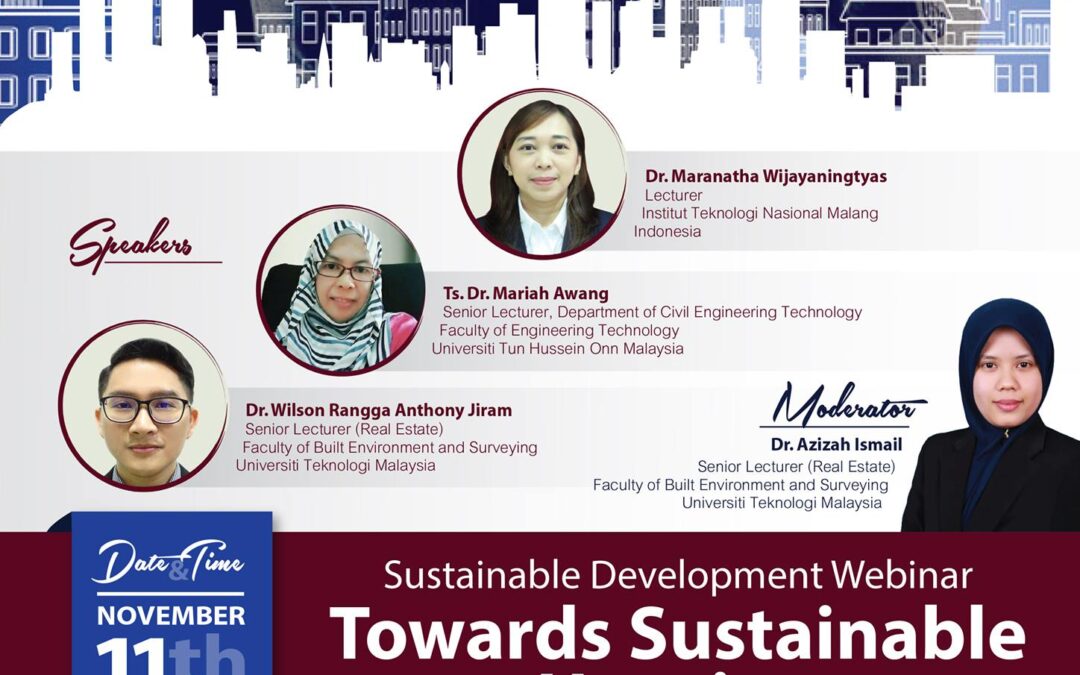Sustainable Development Webinar: Towards Sustainable Housing