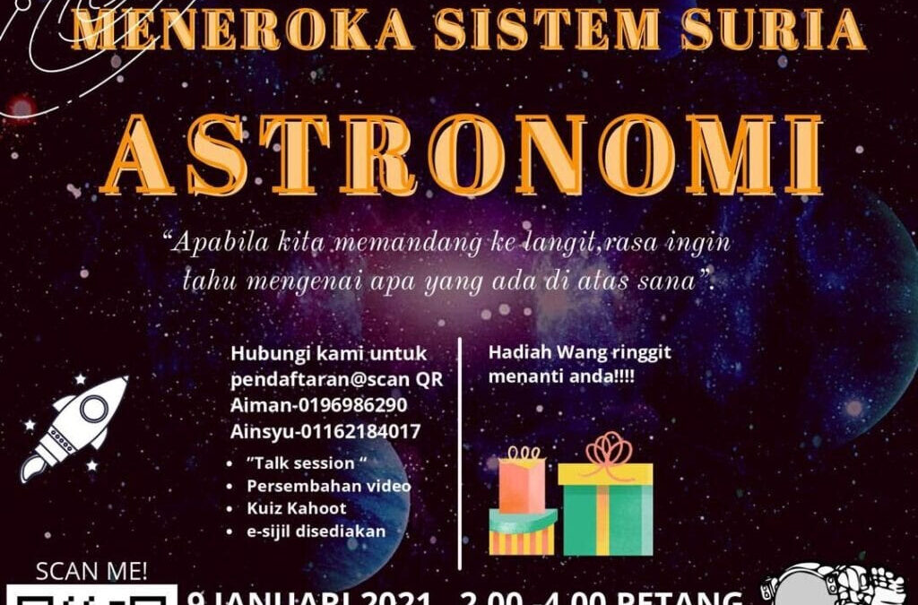 Pelajar UTM Kongsi Ilmu Astronomi Bersama Masyarakat Secara Maya