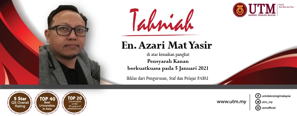Tahniah En. Azari bin Mat Yasir