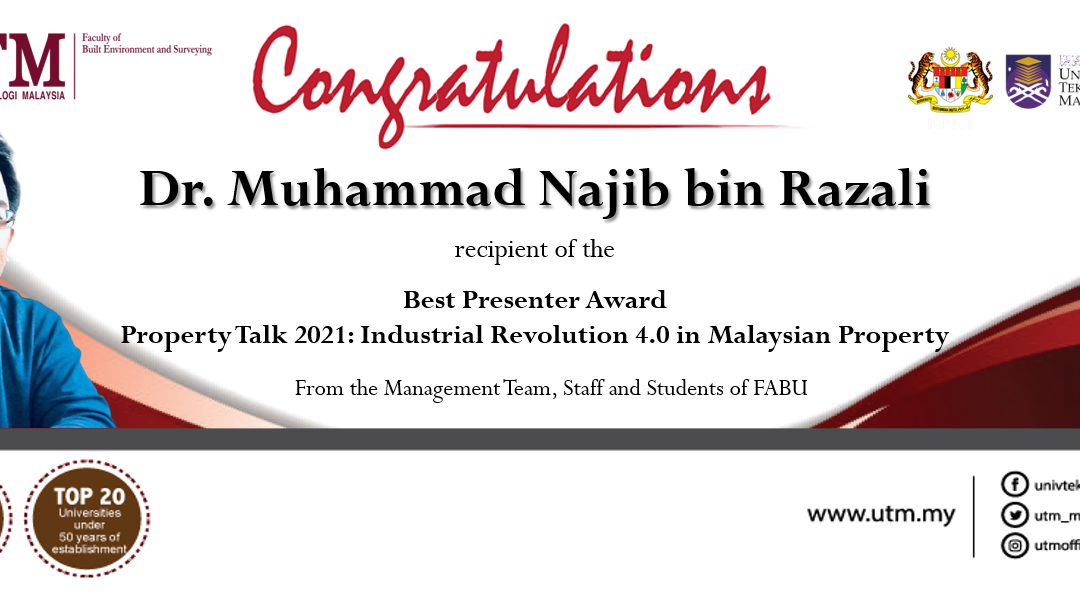 Warmest congratulations on your achievement Dr. Muhammad Najib bin Razali