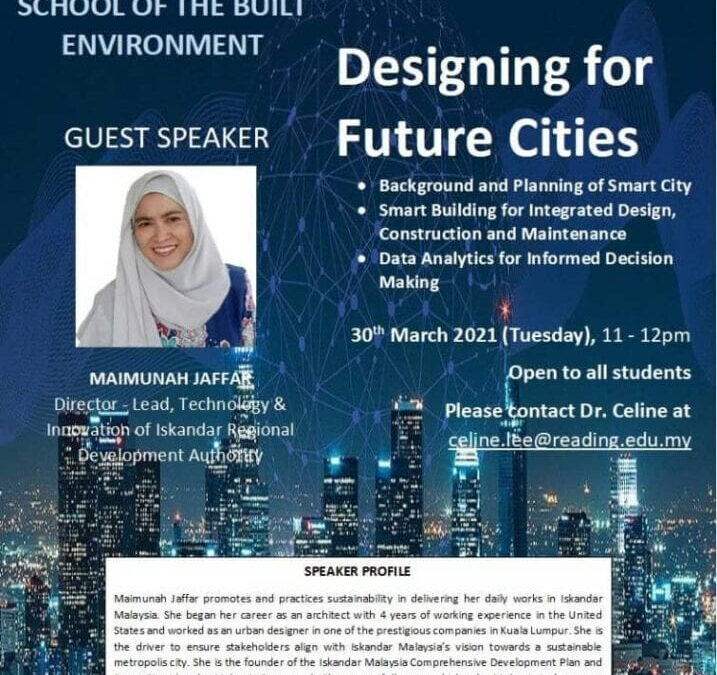 THE SECOND WEBINAR ENTITLED “DESIGNING FOR FUTURE CITIES” SUCCESSFULLY CO-ORGANISED BY UTM-UoRM-TkU
