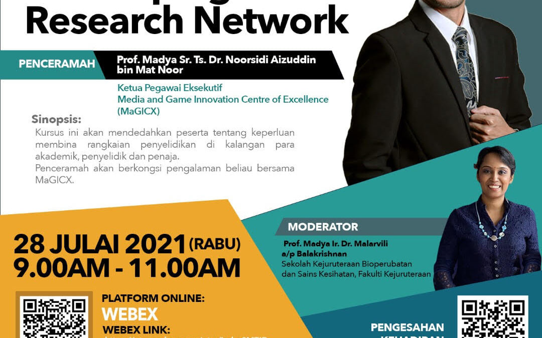 Kursus RDCI bertajuk Developing Research Network