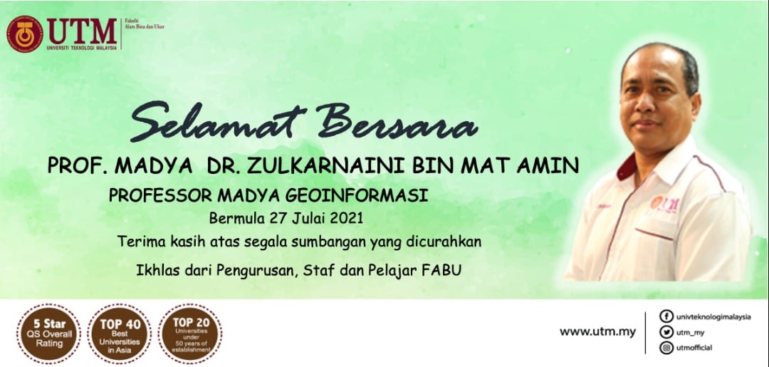 Selamat bersara Prof Madya Dr Zulkarnaini bin Mat Amin. Terima kasih atas segala jasa bakti sepanjang berkhidmat di FABU