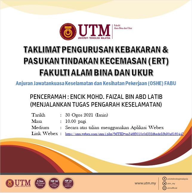 Taklimat Pengurusan Kebakaran dan Pasukan Tindakan Kecemasan (ERT) FABU