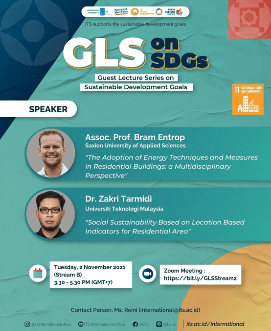 Perkongsian Pensyarah FABU bersama Institut Teknologi Sepuluh Nopember berkaitan Kemampanan