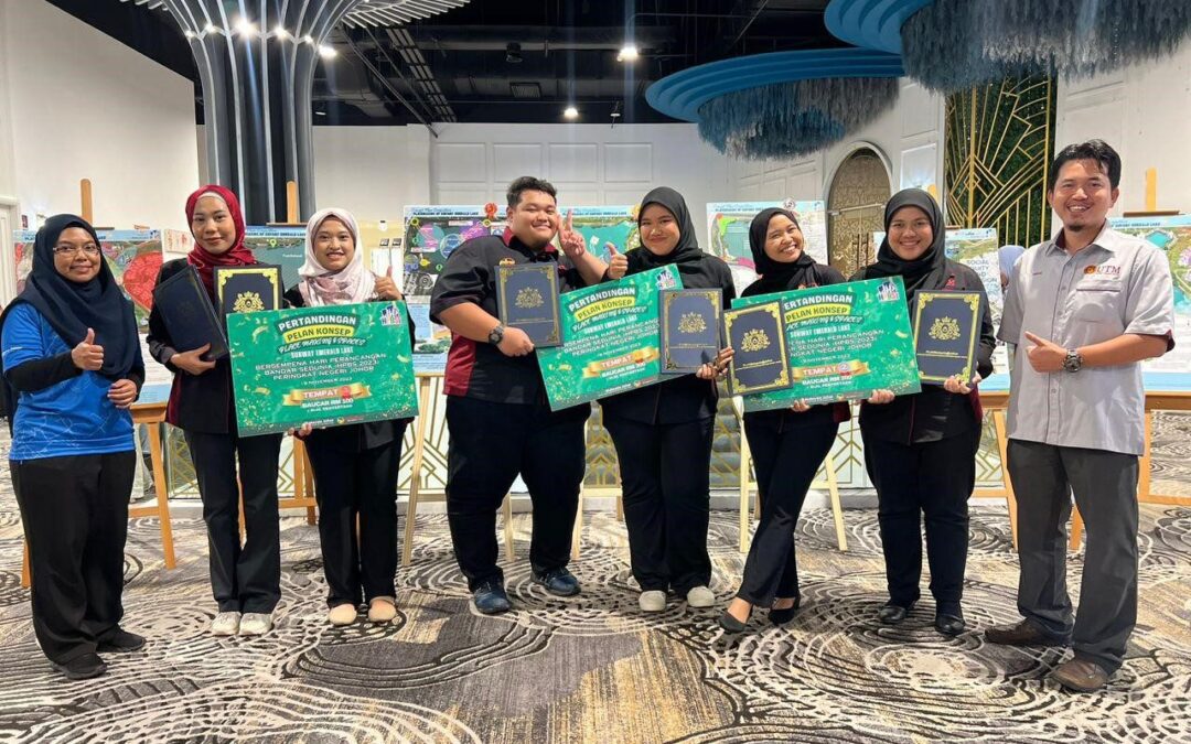 Mahasiswa UTM bolot kemenangan Pertandingan Pelan Konsep ‘Placemaking Spaces