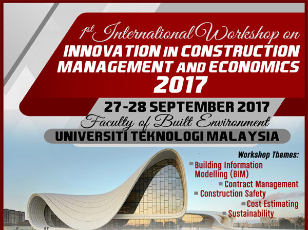 1st International Workshop on Innovation in Construction Management and Economics 2017