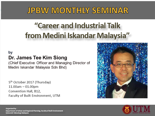 Career/Industrial Talk from Medini Iskandar Malaysia
