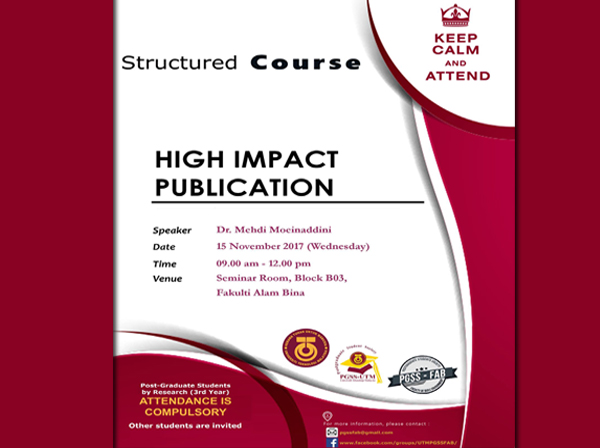 Structured Course – High Impact Publication