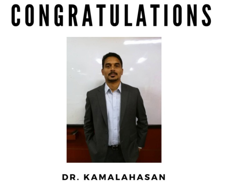 Congratulations Dr. Kamalahasan appointed as Vice Chairman of Royal Institutions of Surveyors Malaysia (RISM), Johor Chapter