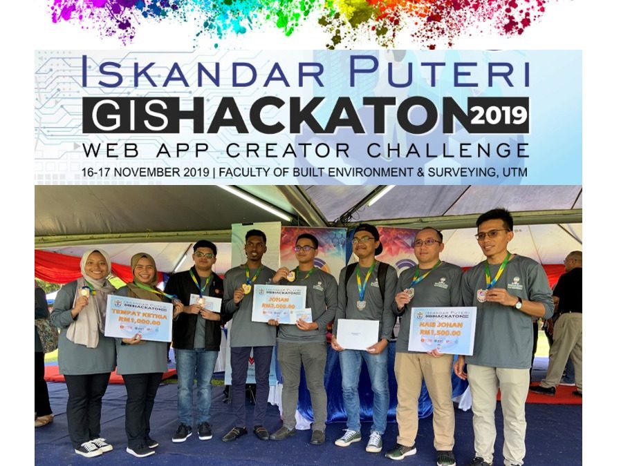 Pelajar FABU Cemerlang Dengan Inovasi Terkini Di Pertandingan GIS Hackathon 2019