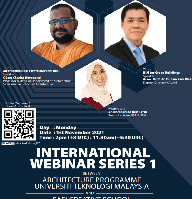 International Architecture Webinars between UTM Architecture Program and Prominent Global Universities