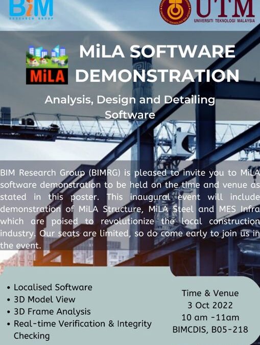 MiLA software demonstration – Anlaysis, Design and Detailing Software