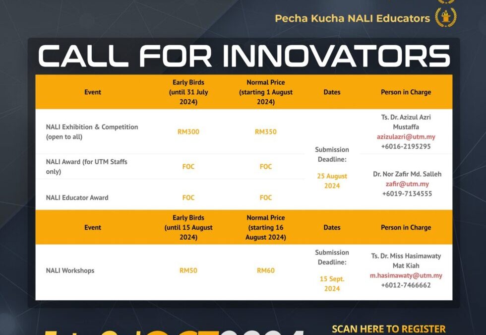 CALL FOR NALI 2024 PARTICIPANTS 1-3 OCTOBER 2024