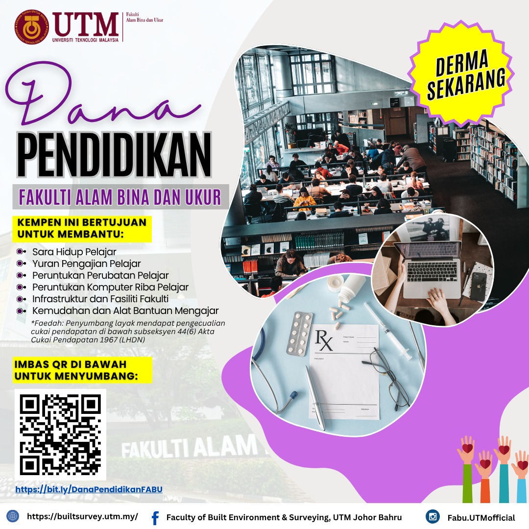 Kempen Dana Pendidikan Fakulti Alam Bina dan Ukur (FABU)
