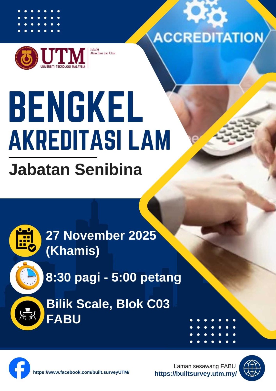 Bengkel Persediaan Akreditasi LAM bagi Program  Senibina  (Siri -2)
